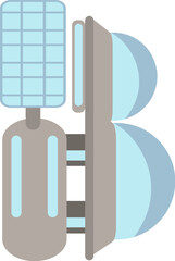 Satellite Letter Alphabet Vector B