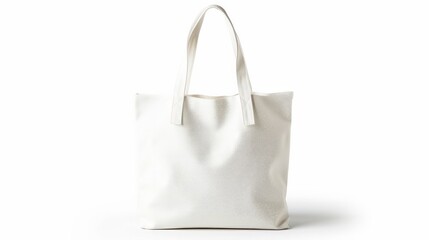 white tote bag isolated   