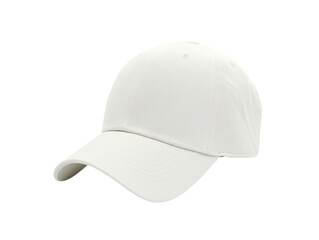 Fototapeta premium white baseball cap isolated, on white background