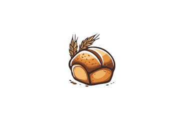 Bakery bread vector illustration flat design