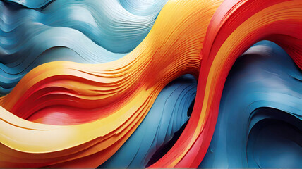 Abstract wavy object background