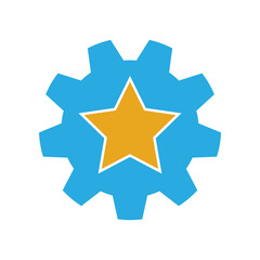 Awesome Gear Logo Design vector