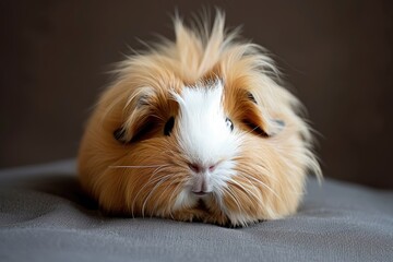 Beautiful guinea pig pet portrait.