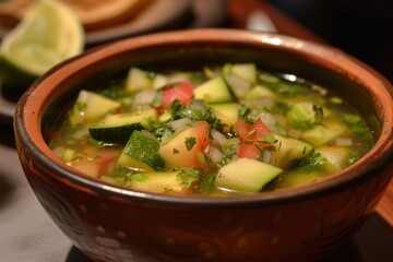 Aguachile. Mexican food. Food background. 