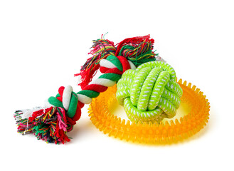 Dog pet toy isolated on white background