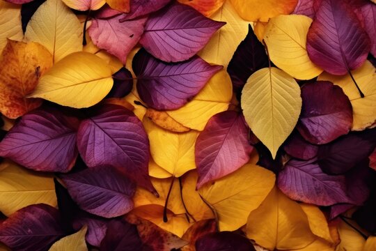 autumn leaves close up