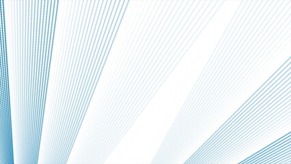 Obraz premium Blue minimal dotted lines abstract futuristic tech background
