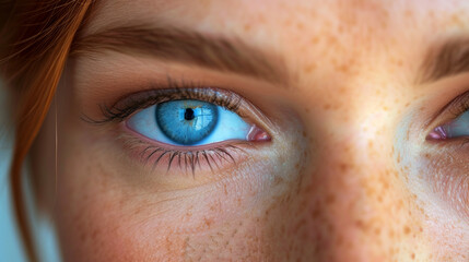 Fototapeta premium close up of European woman's eye