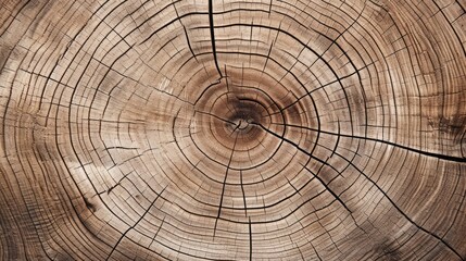 The surface of the cut of an old tree. The rough organic texture of the tree rings. Natural texture.