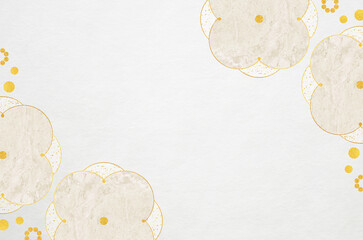Luxury Japanese modern style background with Japanese washi paper texture. Abstract marbled floral patterned washi paper.