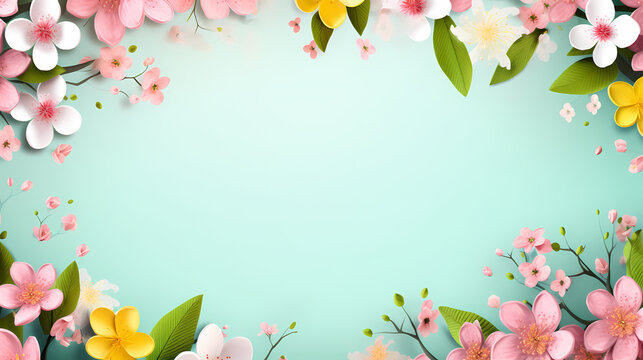 Spring background, green natural rustic background