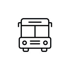 School bus icon vector