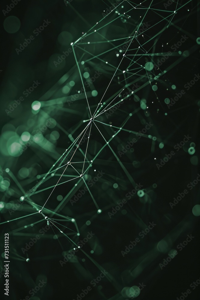 Poster abstract polygonal space low poly dark background with connecting dots and lines. connection structu
