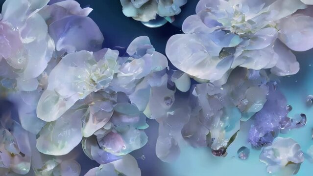 Floral background with hydrangea. AI