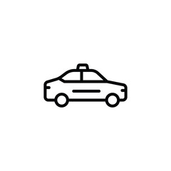 Taxi car icon vector. 