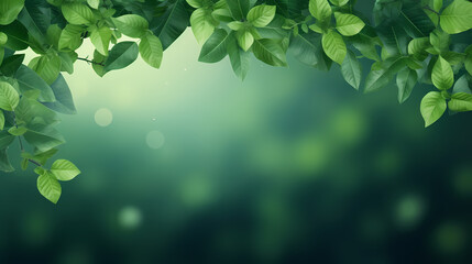 Spring background, green natural rustic background