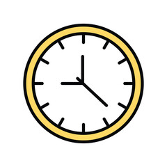 clock icon vector stock illustration 