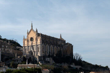 Fototapeta premium Morning walk in old part of Gaeta, ancient Italian city in province Latina on Tyrrhenian sea
