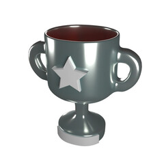 silver trophy