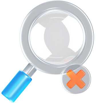 Search not found 3D Icon