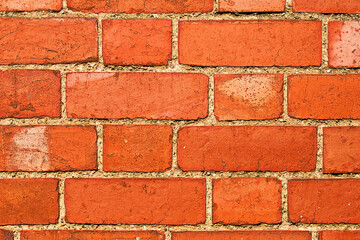 red brick wall