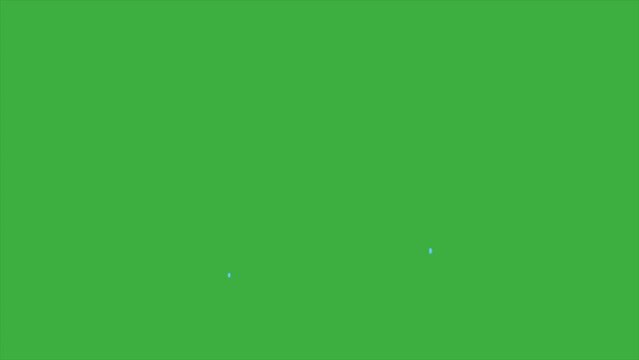 Animation loop cartoon video liquid on green screen background