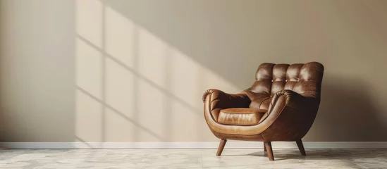 Deurstickers Luxury vintage brown leather Armchair © Media Srock
