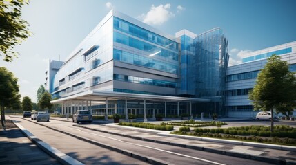 Modern Hospital Building