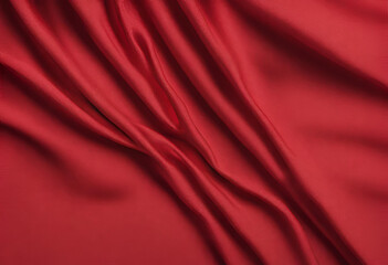 Luxury red satin fabric cloth abstract background, Red fabric texture background