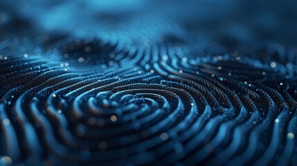 Fingerprint Spiral: Abstract 3D Patterns