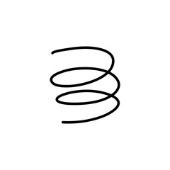 Hand drawn coil spring
