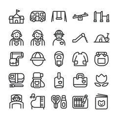 幼稚園・保育園 アイコン セット