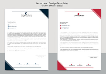 Clean And Corporate Professional Lettarhead Design Template