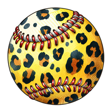 recommend clip art: Leopard print softball clipart