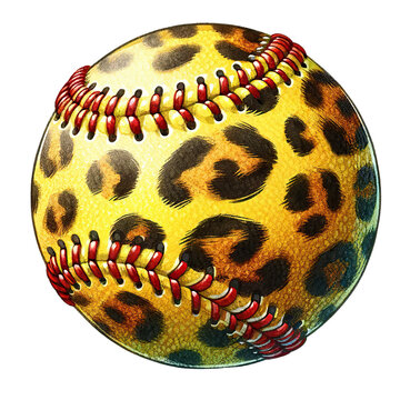 recommend clip art: Leopard print softball clipart