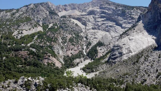 Tazi Canyon Bilgelik Vadisi in Manavgat, Antalya, Turkey. Amazing landscape and cliff.