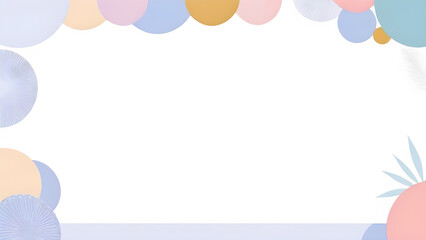 geometric-flat-illustration-frame-style-graphic-poster-featuring-concentric-circles-hexagons