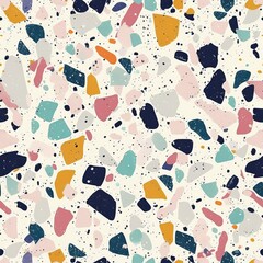 terrazzo texture, top view. natural mosaic floor, building material, background.