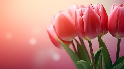 Fototapeta premium Women's day background with copy space