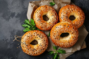 Delicious cream cheese on a dark background