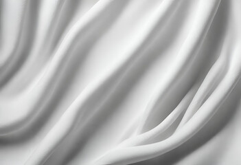 Naklejka premium Abstract smooth elegant white fabric silk texture soft background