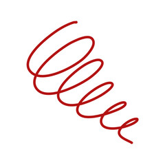 Flexible spring spiral coil