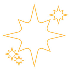 icon abstract outline star