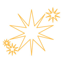 icons abstract outline star