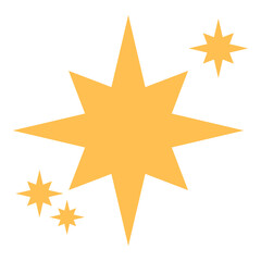 sun sparkling symbol shape decoration