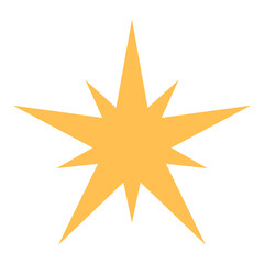 sun symbol shape decoration