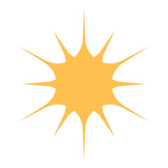 Sun Star Shape Symbol ornament