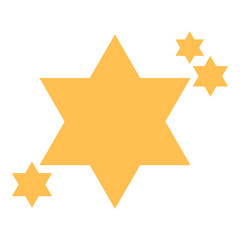 Sparkle Star Shape Symbol ornament