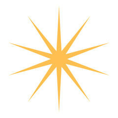 Sparkle Star Shape Symbol decoration