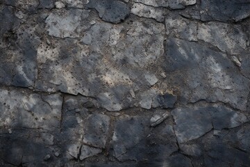Dark detailed stone wall texture Generative Ai